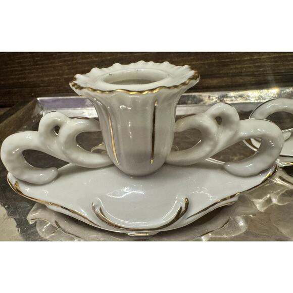 Dresden Germany Candleholder Vintage - Picture 3 of 15